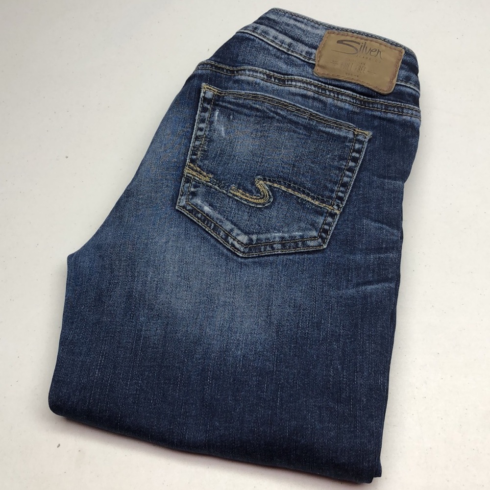 SILVER BERKLEY MID-RISE STRAIGHT LEG JEANS 29x32 ⭐️